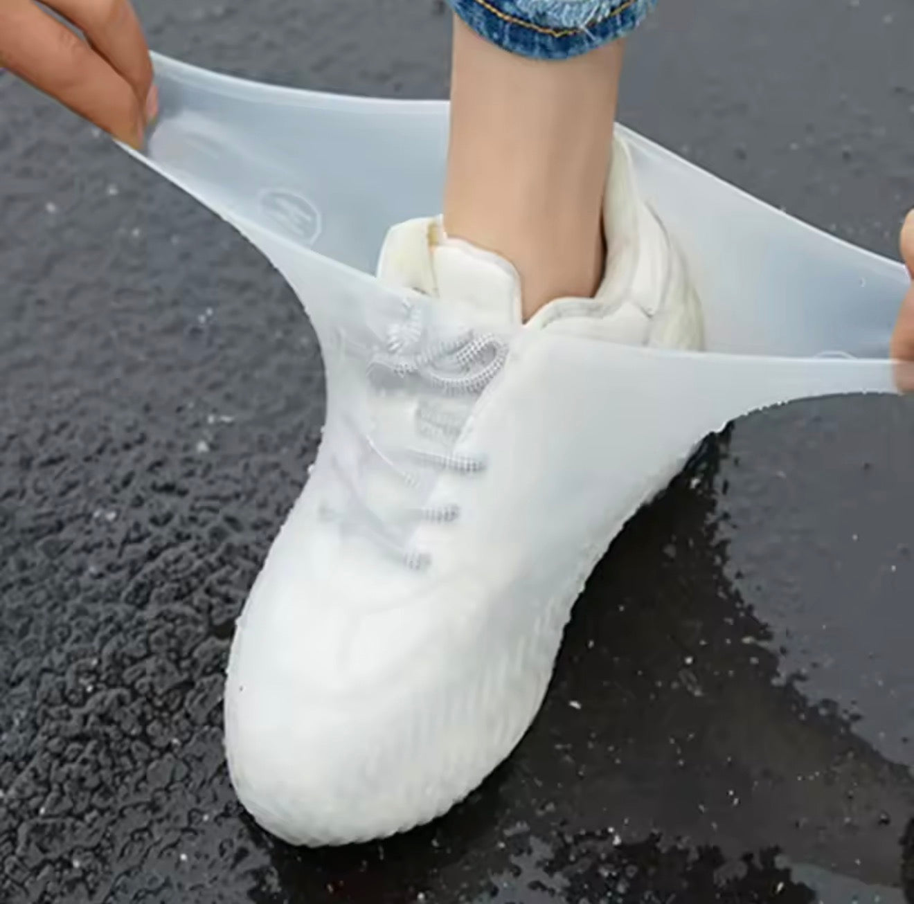 Waterproof Silicone Shoe Covers – Slip-On Rain Protection for All Shoes, All Ages