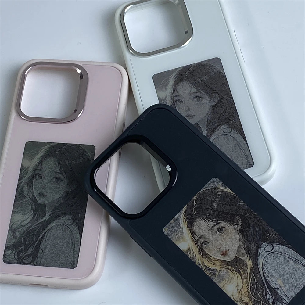 AI E-Ink Customizable Photo Display Phone Case with NFC Instant Image Swap