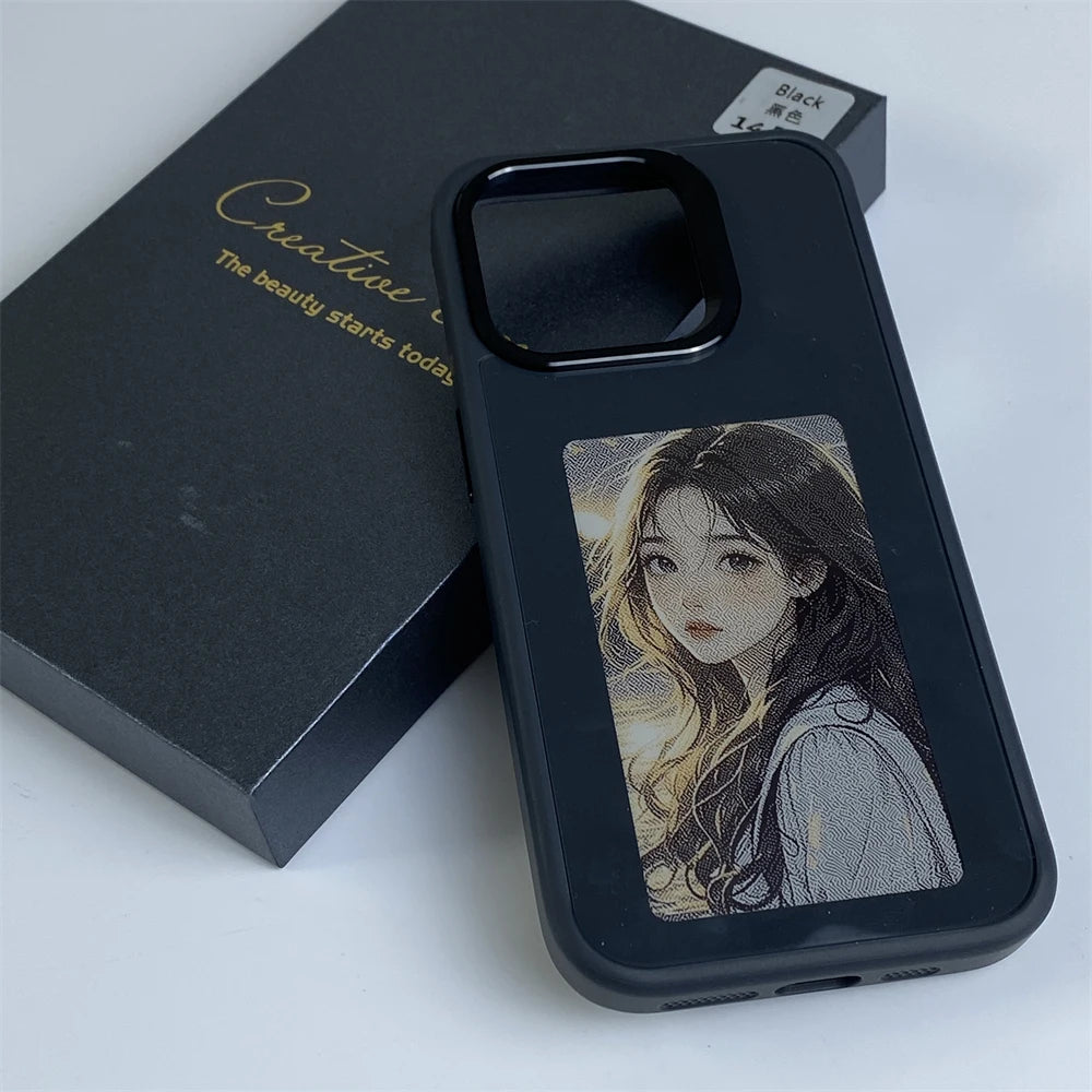 AI E-Ink Customizable Photo Display Phone Case with NFC Instant Image Swap