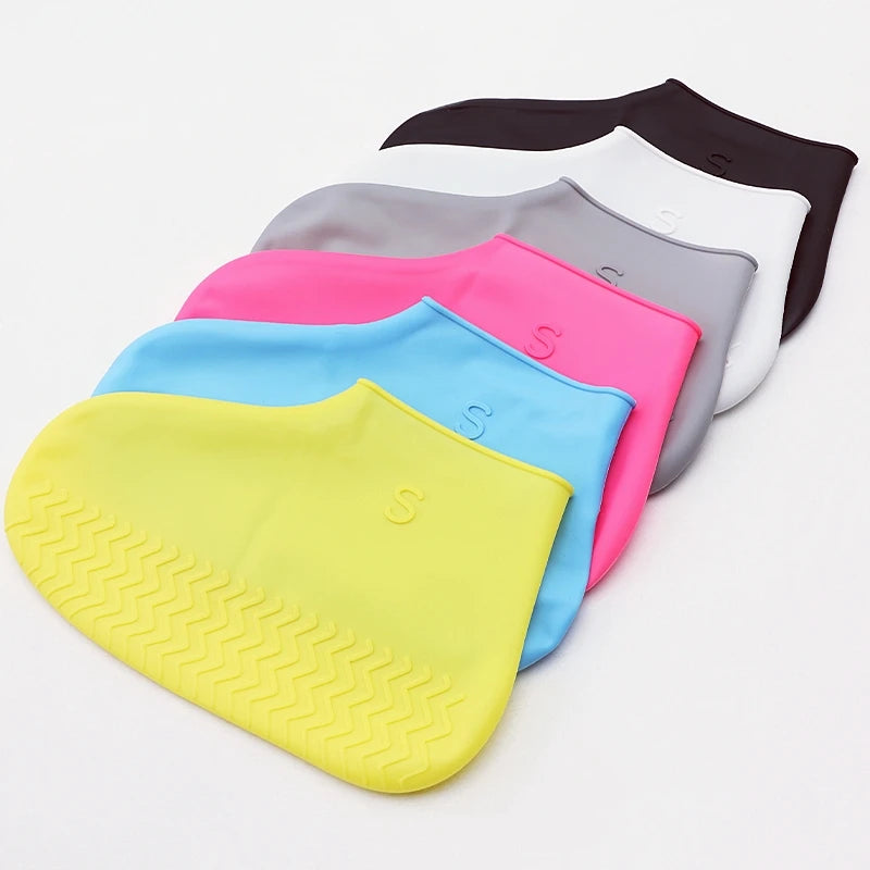 Waterproof Silicone Shoe Covers – Slip-On Rain Protection for All Shoes, All Ages 