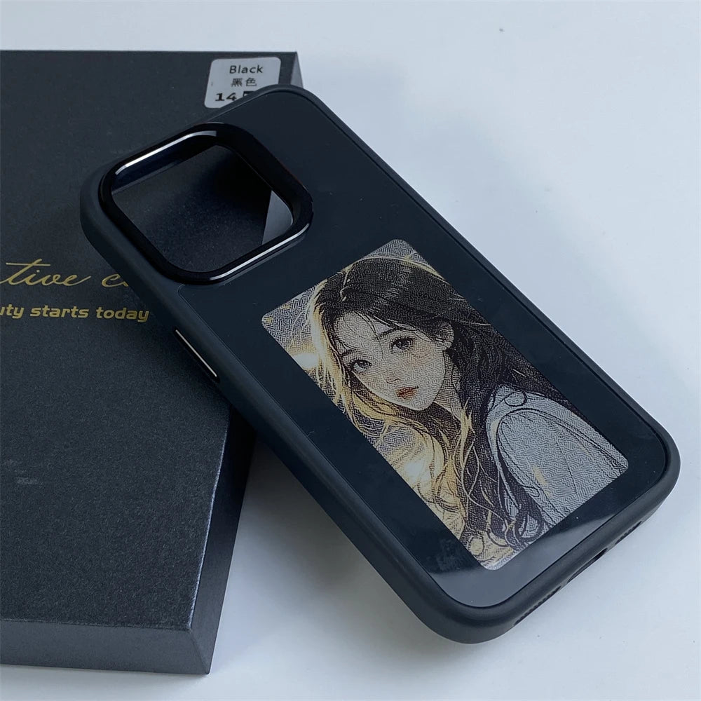 AI E-Ink Customizable Photo Display Phone Case with NFC Instant Image Swap