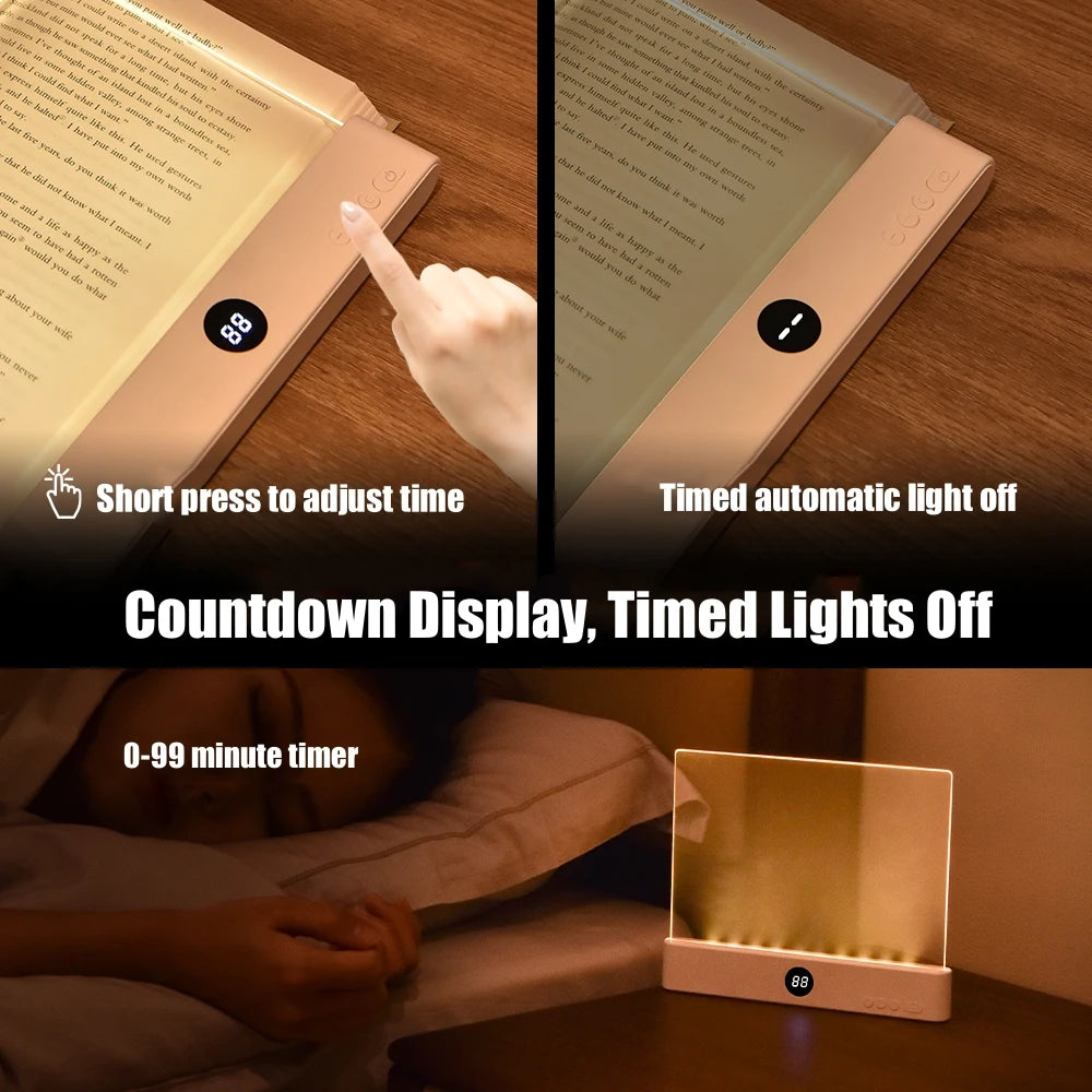 UltraSlim LED Night Vision Book Light – USB Rechargeable | Eye Protection | Viral TikTok Essential