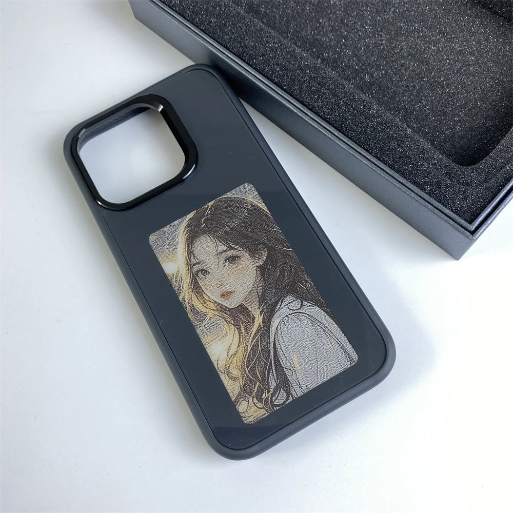 AI E-Ink Customizable Photo Display Phone Case with NFC Instant Image Swap